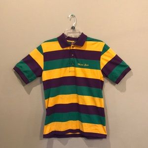 Mardi Gras striped shirt